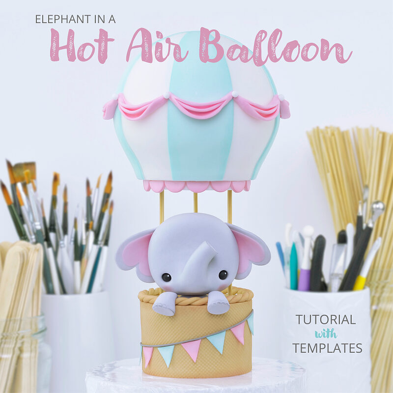 How To Make a Fondant Air Balloon Cake Topper