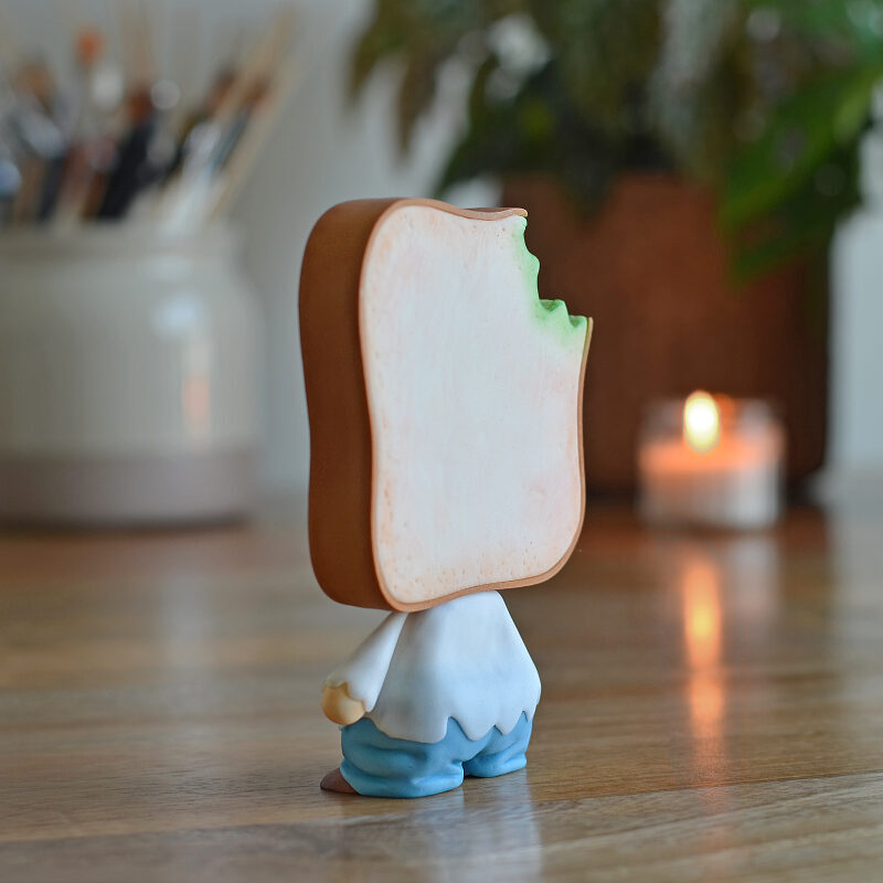 Fondant Zombie Toast Cake Topper Tutorial with Templates - Example